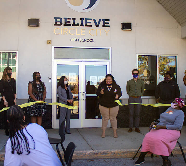 believe high school ribbon cutting ceremony